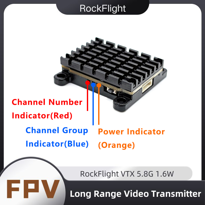 RockFlight TX663 VTX 5.8G 48CH - Drone Racing Receiver recension och pris